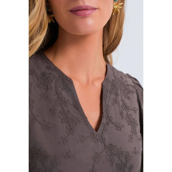 NEW Tuckernuck Hyacinth House Textured Becca Bell-Sleeved Mini Dress X LARGE - Picture 4 of 6